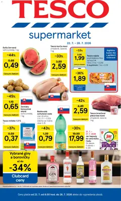 Náhľad Tesco letáku platného od 22.07.2026