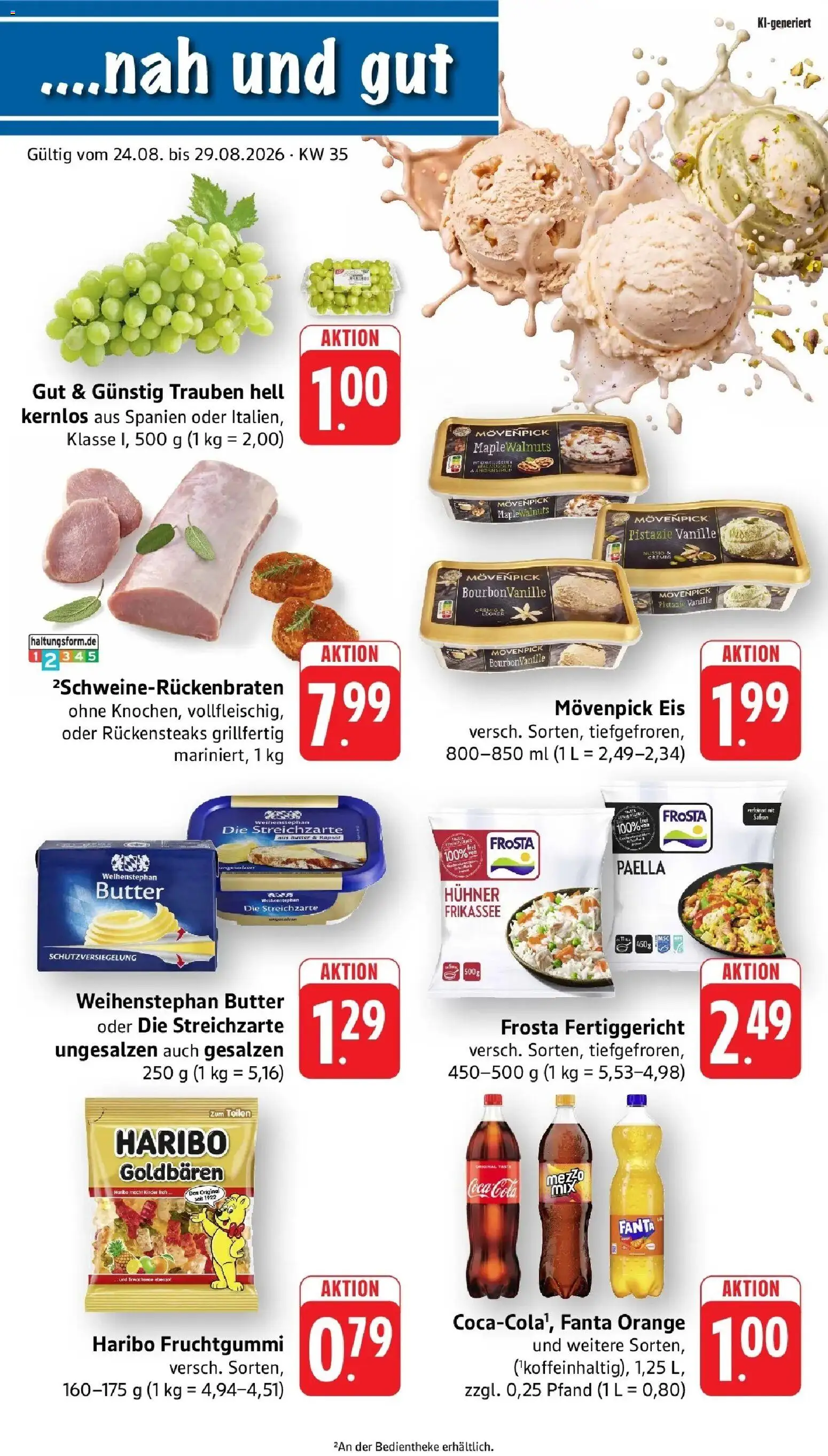Vorschau von dem Prospekt des Geschäftes nah & gut, gültig ab dem 24.08.2026