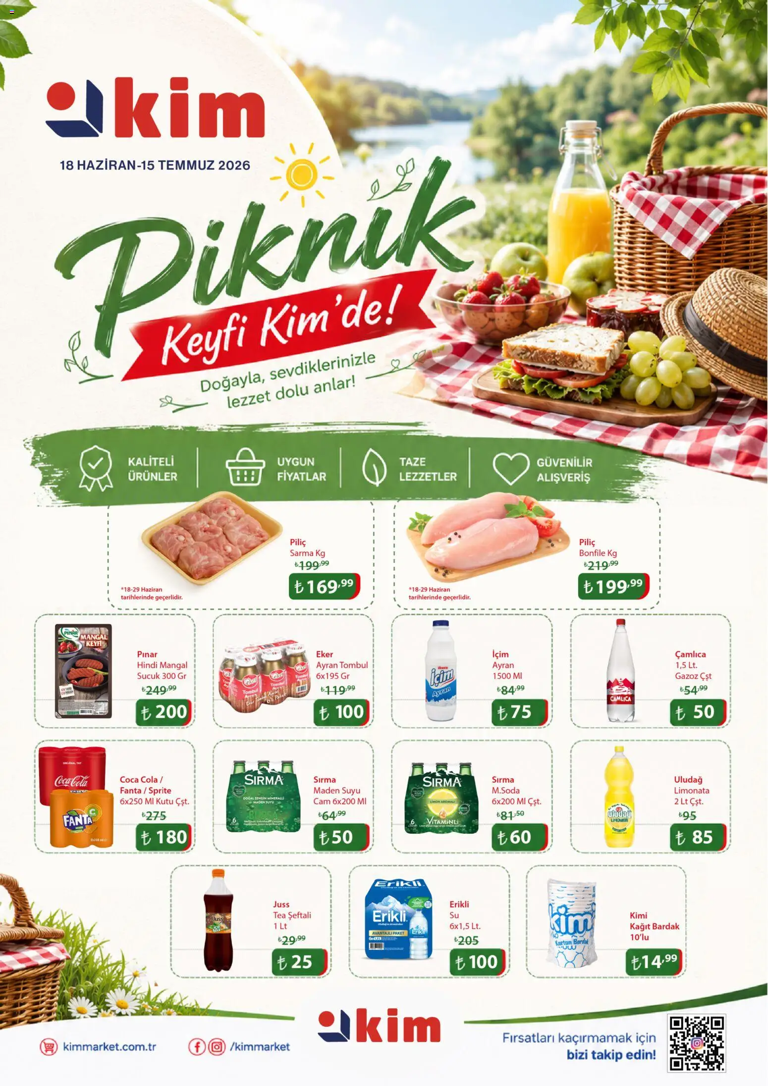 Kim Market Kim Market - Piknık Insert 18.06.2026 - Broşürünün önizlemesi