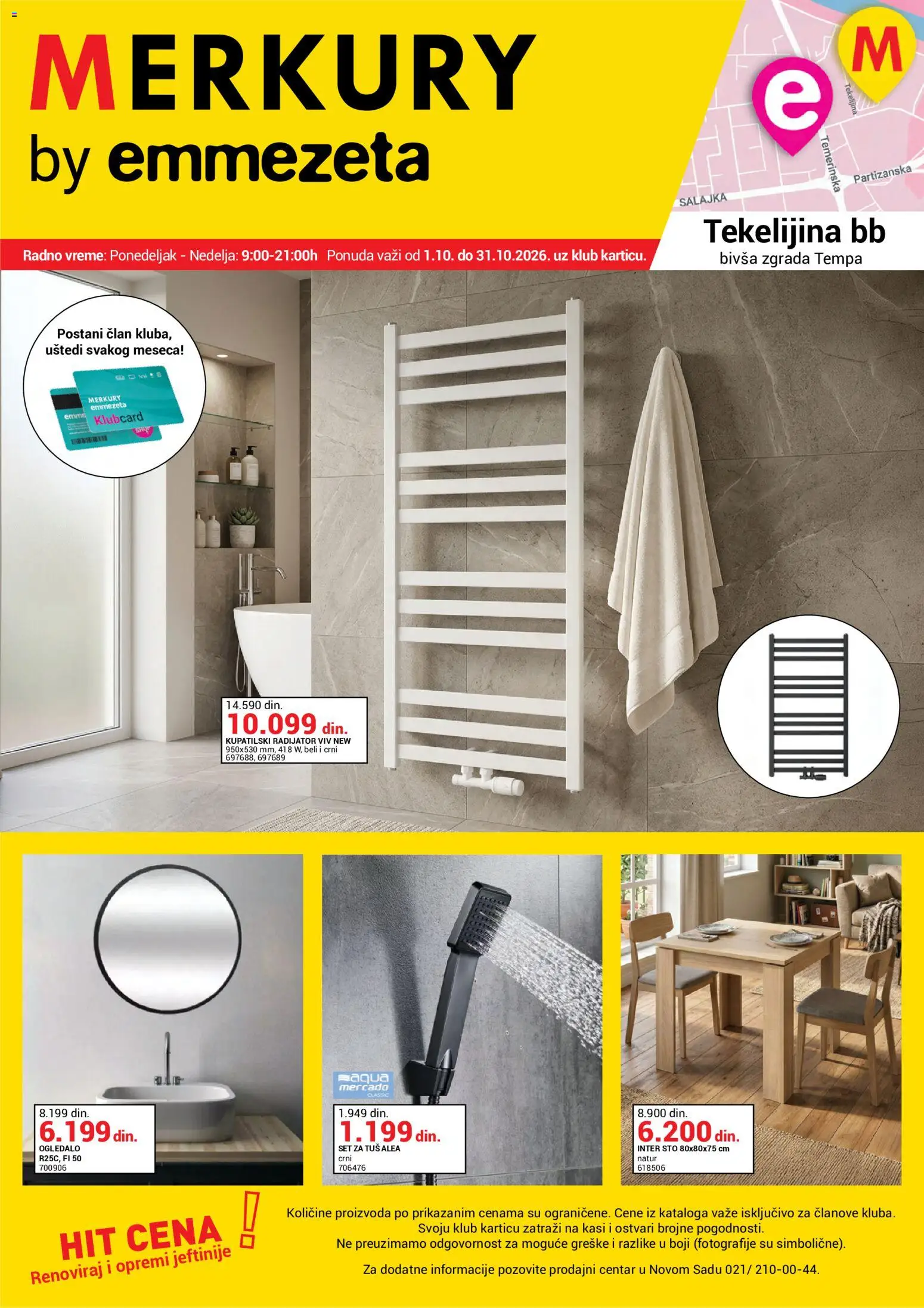 Pregled Emmezeta kataloga - važi od 01.10.2026 - Ogledalo, Sto, Radijator, Tuš