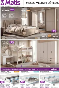 Pregled Matis kataloga - važi od 01.08.2026