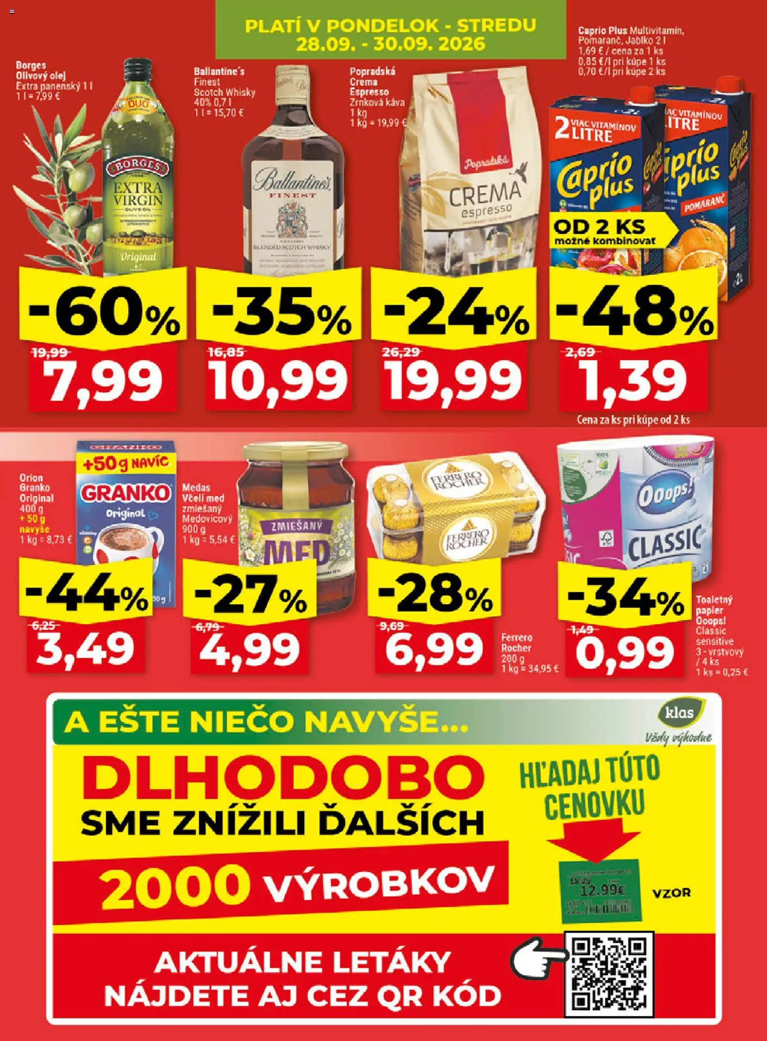 Náhľad Klas letáku platného od 28.09.2026