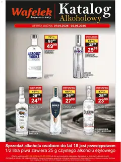 Pogląd gazetki "Wafelek gazetka alkoholowa" ze sklepu Wafelek ważnej od 07.04.2026