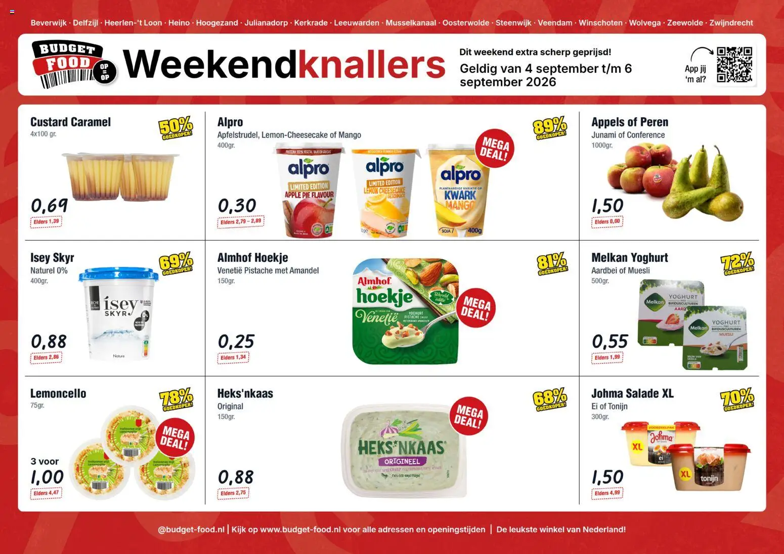 Voorbeeld van Budget Food folder - Weekendknaller van winkel Budget Food geldig vanaf 04-09-2026