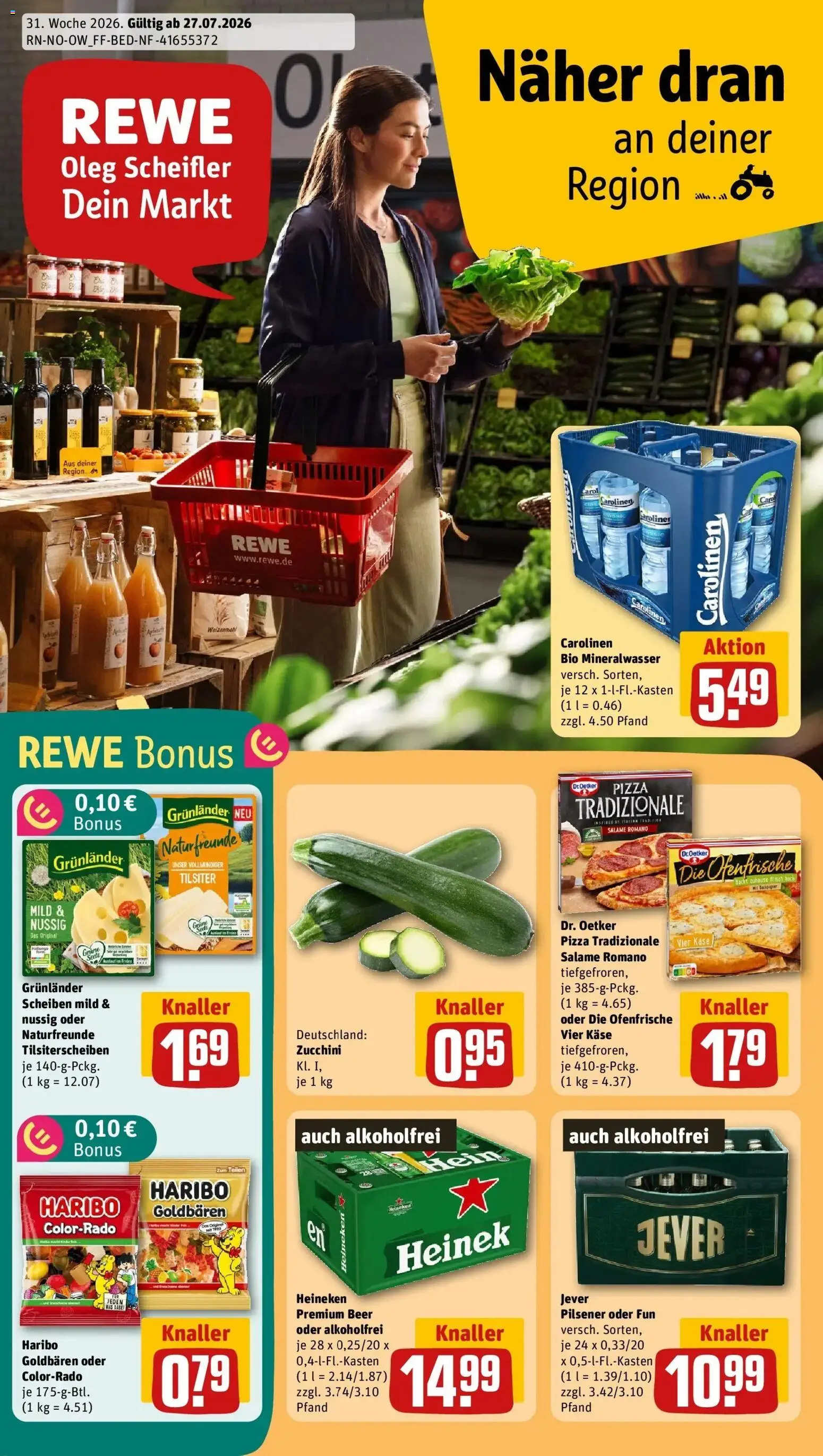 Vorschau von dem Prospekt des Geschäftes Rewe, gültig ab dem 27.07.2026