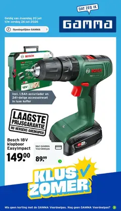 Voorbeeld van GAMMA folder van winkel GAMMA geldig vanaf 20-07-2026