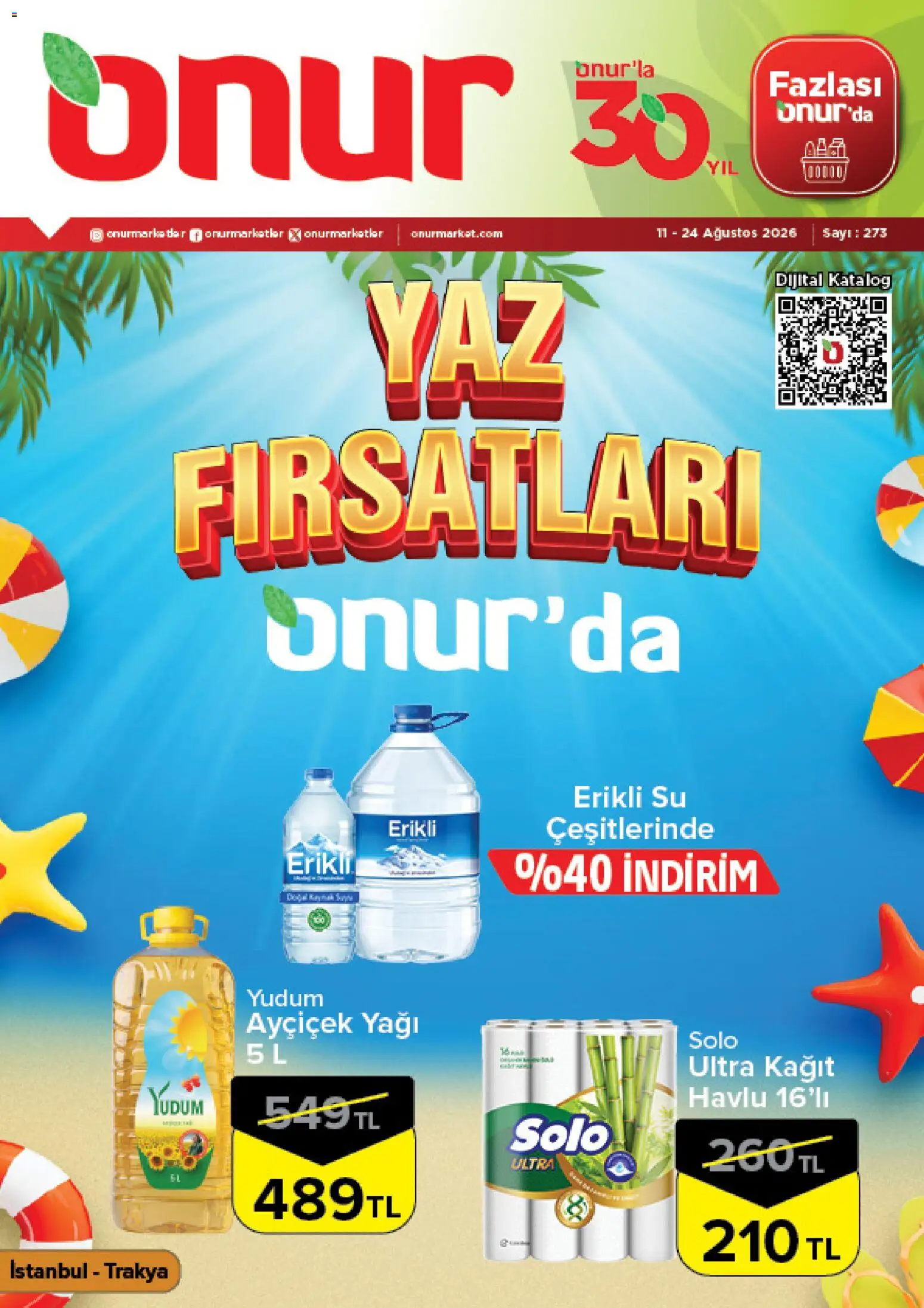 Onur Market Onur Market Katalog 11.08.2026 - Broşürünün önizlemesi - Su