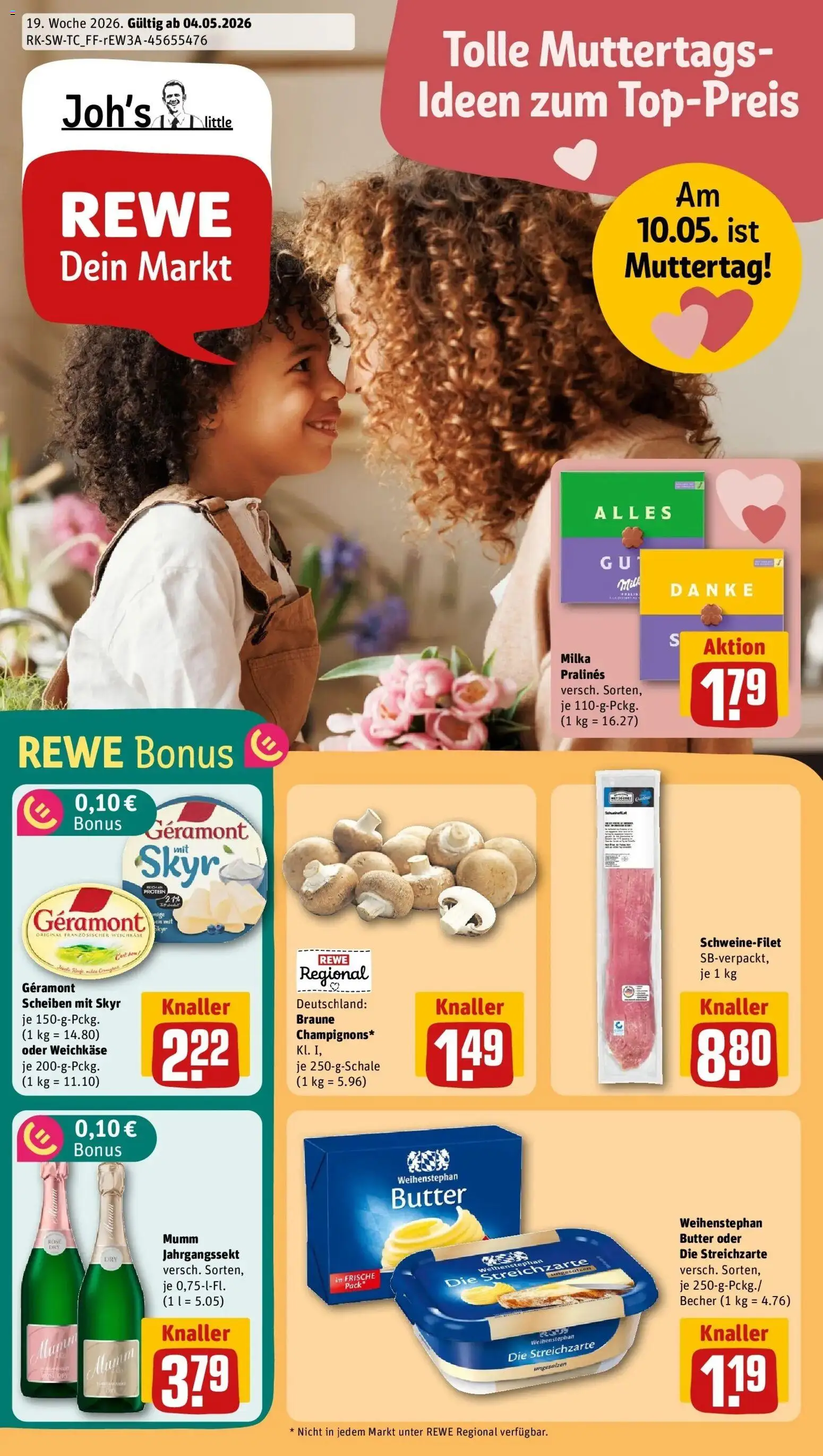 Vorschau von dem Prospekt des Geschäftes Rewe, gültig ab dem 04.05.2026