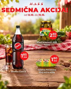 Pregled letka Hass sedmična akcija trgovine Hass vrijedi od 12.10.2026