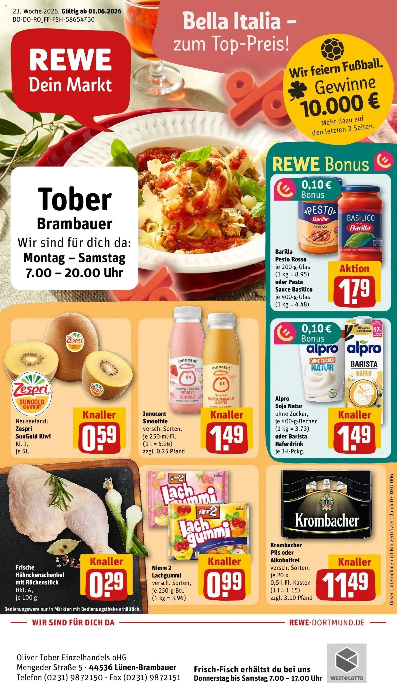 Vorschau von dem Prospekt des Geschäftes Rewe, gültig ab dem 01.06.2026