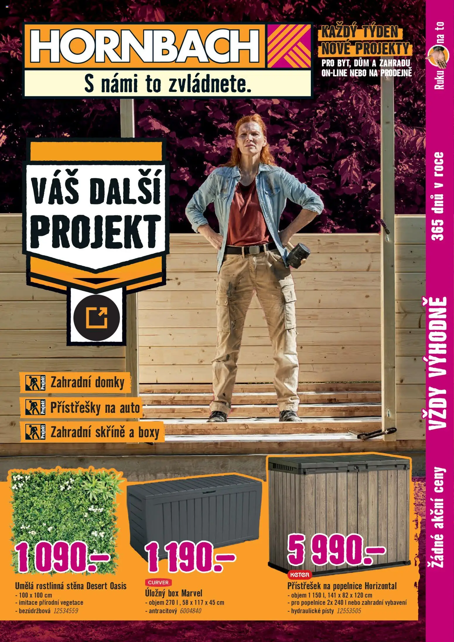 Náhled nabídky: HORNBACH HORNBACH leták - Zahradní stavebniny platný od 27.05.2026 - Box, Skříně, Úložný box, Vál