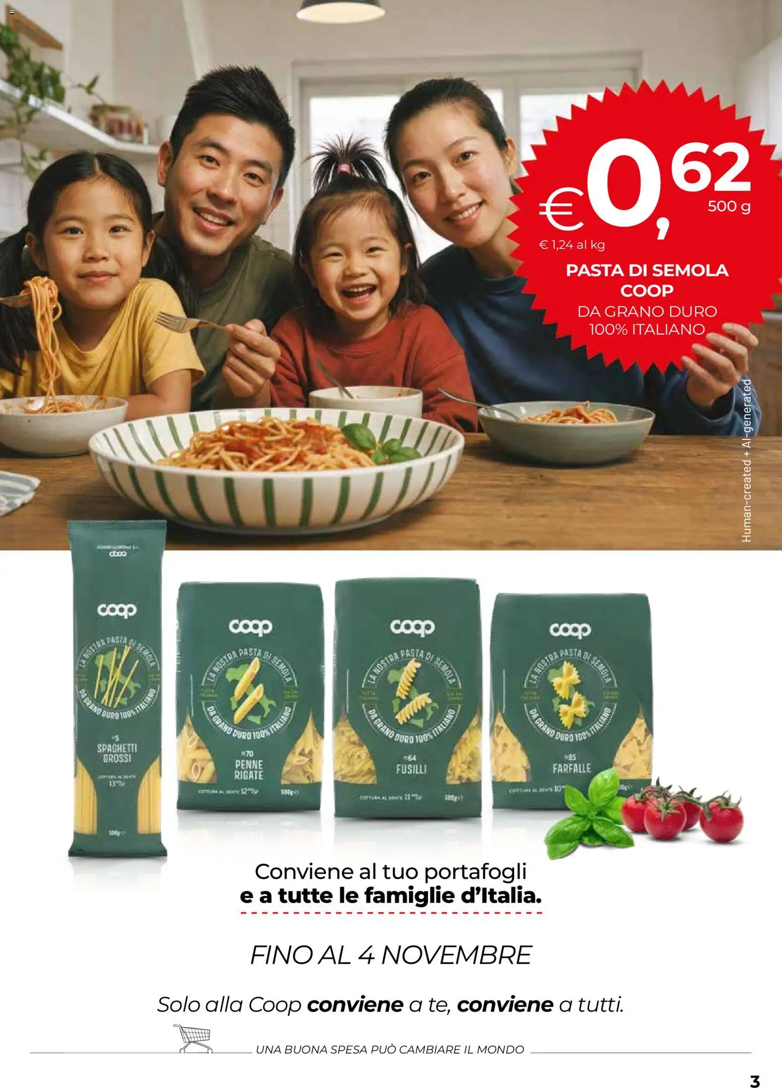 Anteprima dell'opuscolo COOP volantino Firenze dal negozio COOP valido da 29/10/2026 - Pasta, Spaghetti, Penne, Farfalle, Fusilli, Semola, Pasta di semola