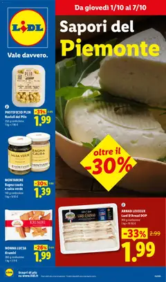 Anteprima dell'opuscolo Lidl volantino Piemonte dal negozio Lidl valido da 01/10/2026