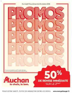 Prévisualisation de Auchan Les promos du moment du magasin Auchan formulaire valide 13/10/2026