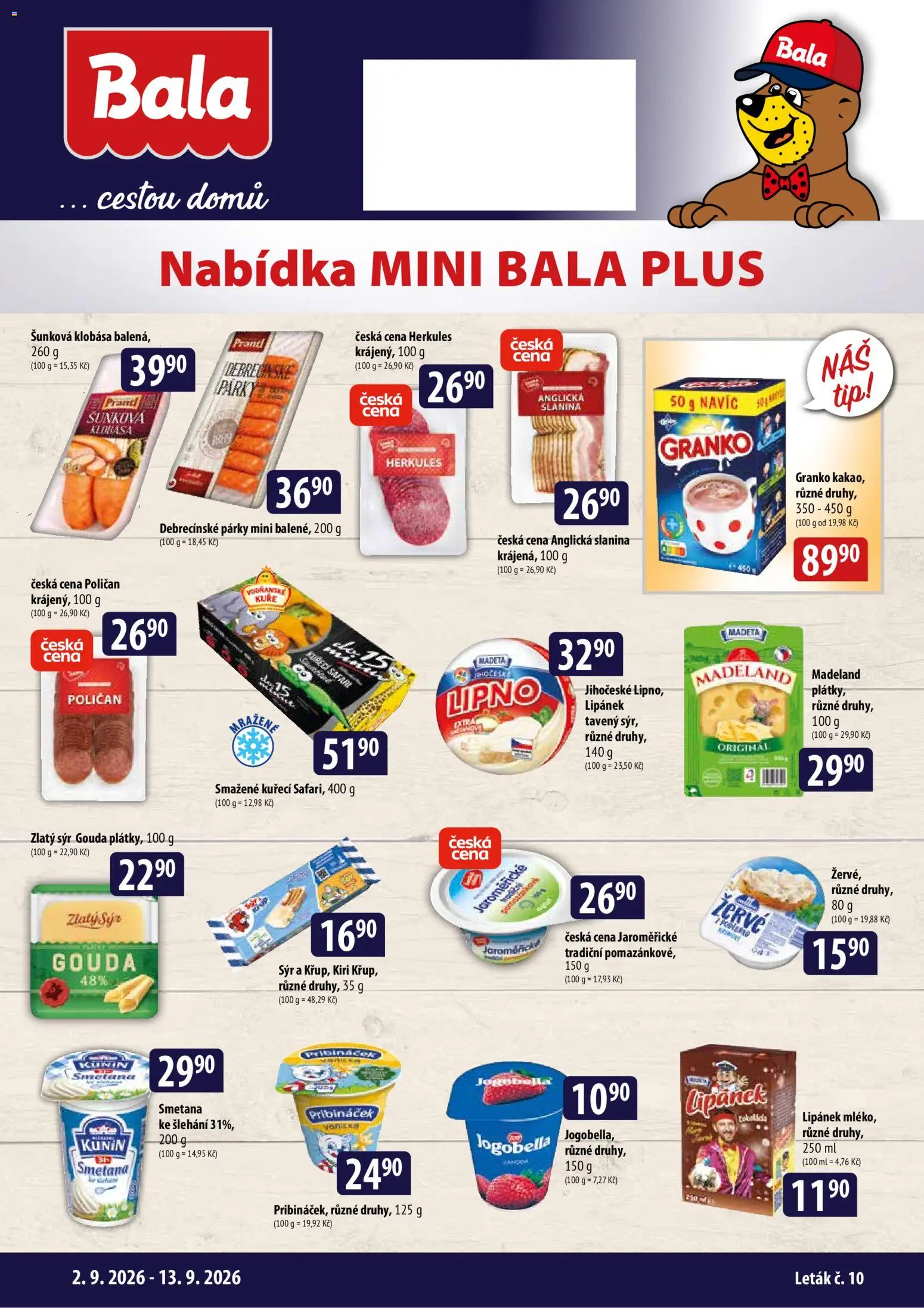 Náhled nabídky: BALA BALA malý leták platný od 02.09.2026