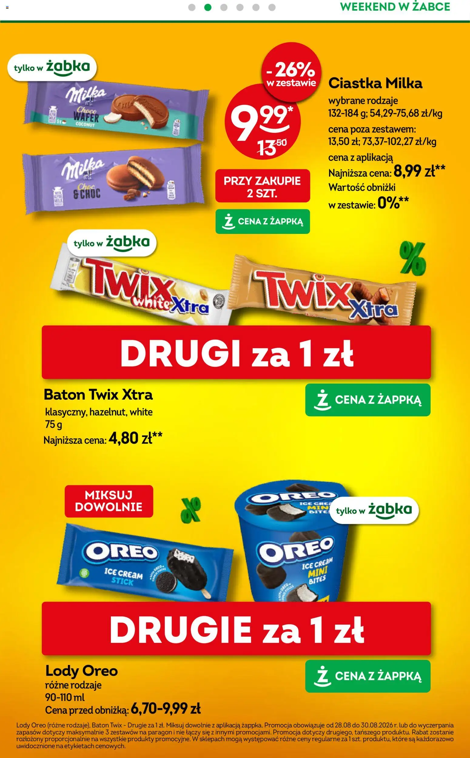 Pogląd gazetki "Żabka gazetka - Weekendowe promocje" ze sklepu Żabka ważnej od 28.08.2026