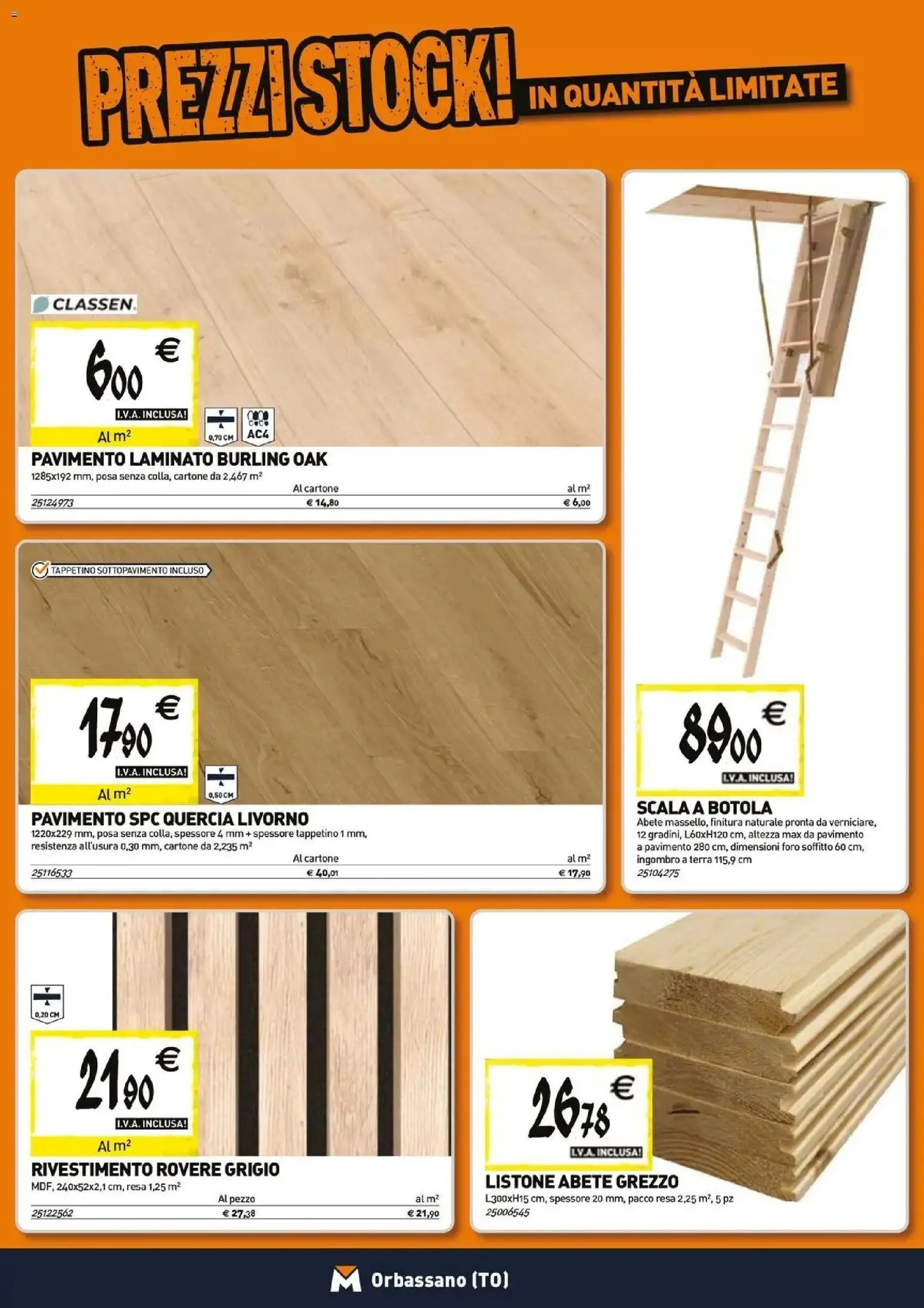 Anteprima dell'opuscolo TECNOMAT catalogo Orbassano dal negozio TECNOMAT valido da 29/10/2026