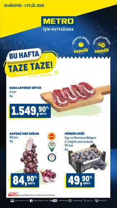 Metro Metro Katalog 26.08.2026 - Broşürünün önizlemesi