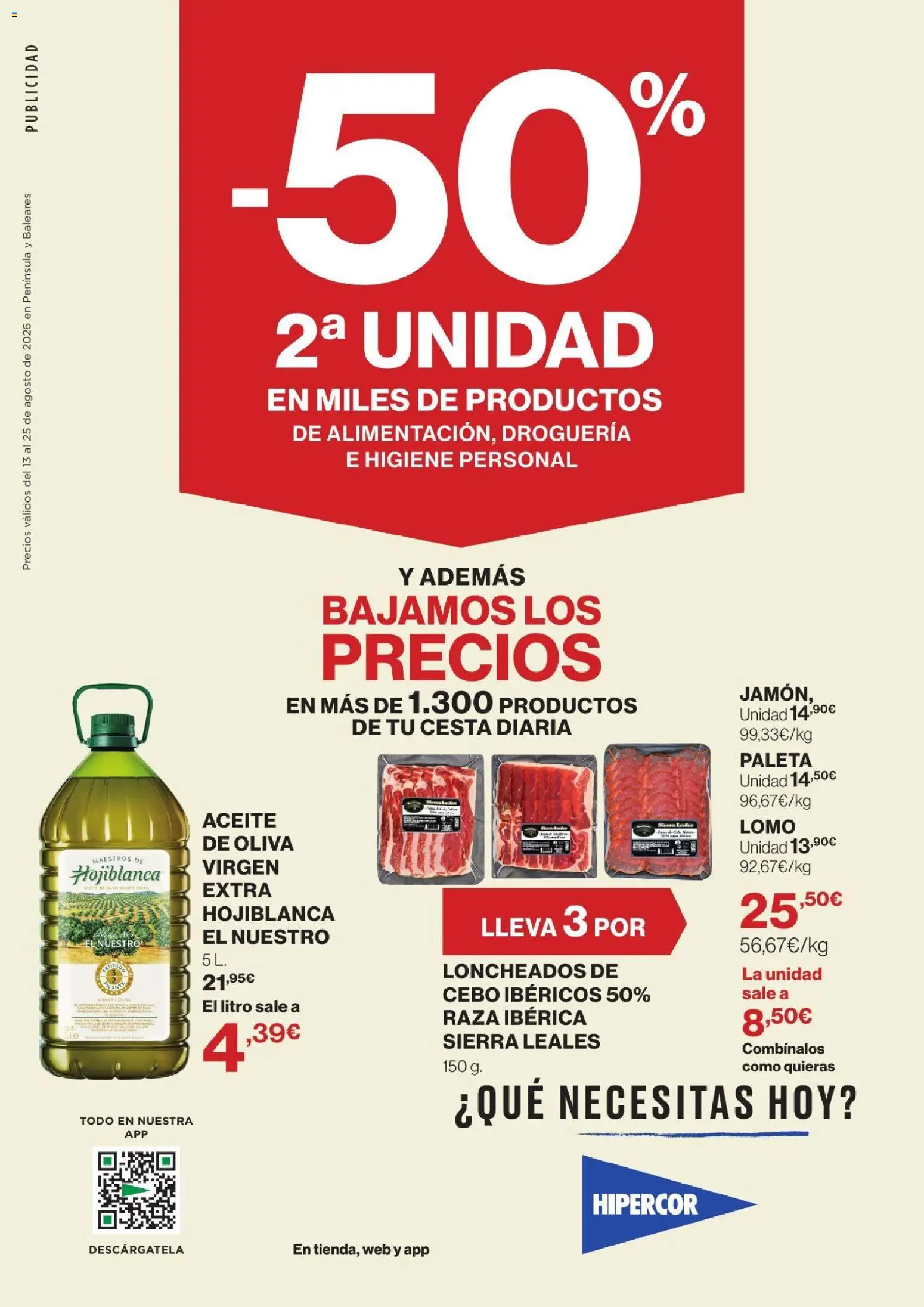 Vista previa del folleto de la tienda Hipercor válido desde el 13/08/2026 