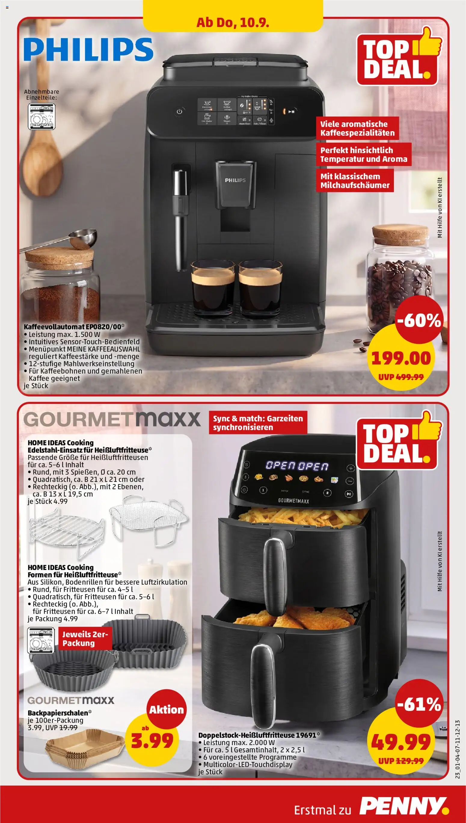 Vorschau von dem Prospekt des Geschäftes Penny, gültig ab dem 07.09.2026 - Kaffee, Kaffeevollautomat, Philips