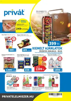 PRIVÁT - PRIVÁT akciós újság megtekintése, amely érvényes 2026.08.13.-től