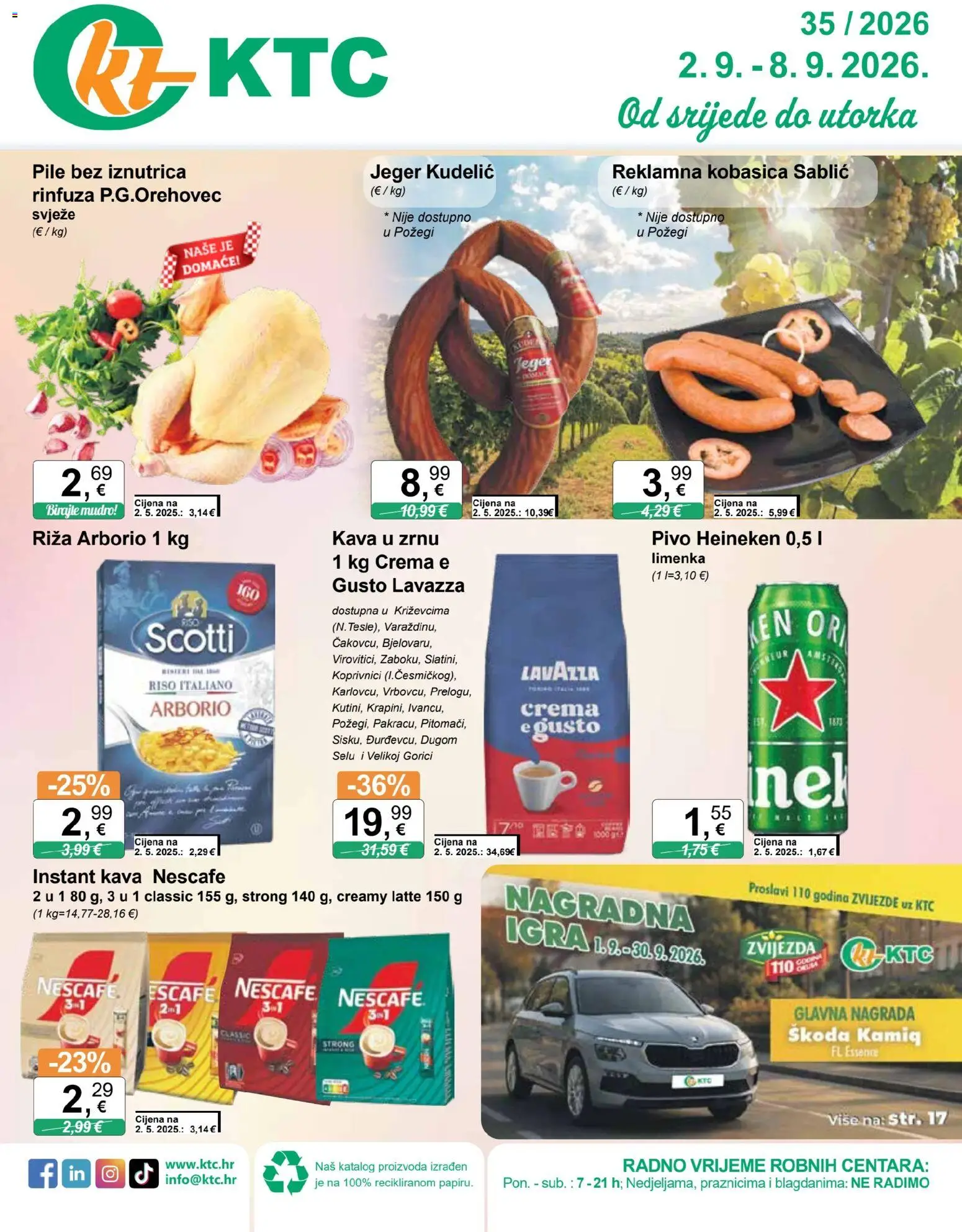 Pregled letka KTC Katalog trgovine KTC vrijedi od 02.09.2026