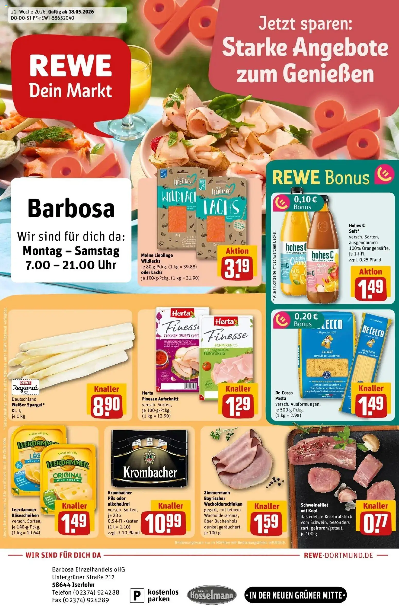 Vorschau von dem Prospekt des Geschäftes Rewe, gültig ab dem 17.05.2026
