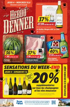 Vorschau des Merkblatts Denner aktionen FR vom Shop Denner gültig von 04.06.2026 bis 10.06.2026