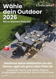 Vorschau des Merkblatts Conforama aktionen Tische & Stühle vom Shop Conforama gültig von 07.10.2026 bis 31.12.2026