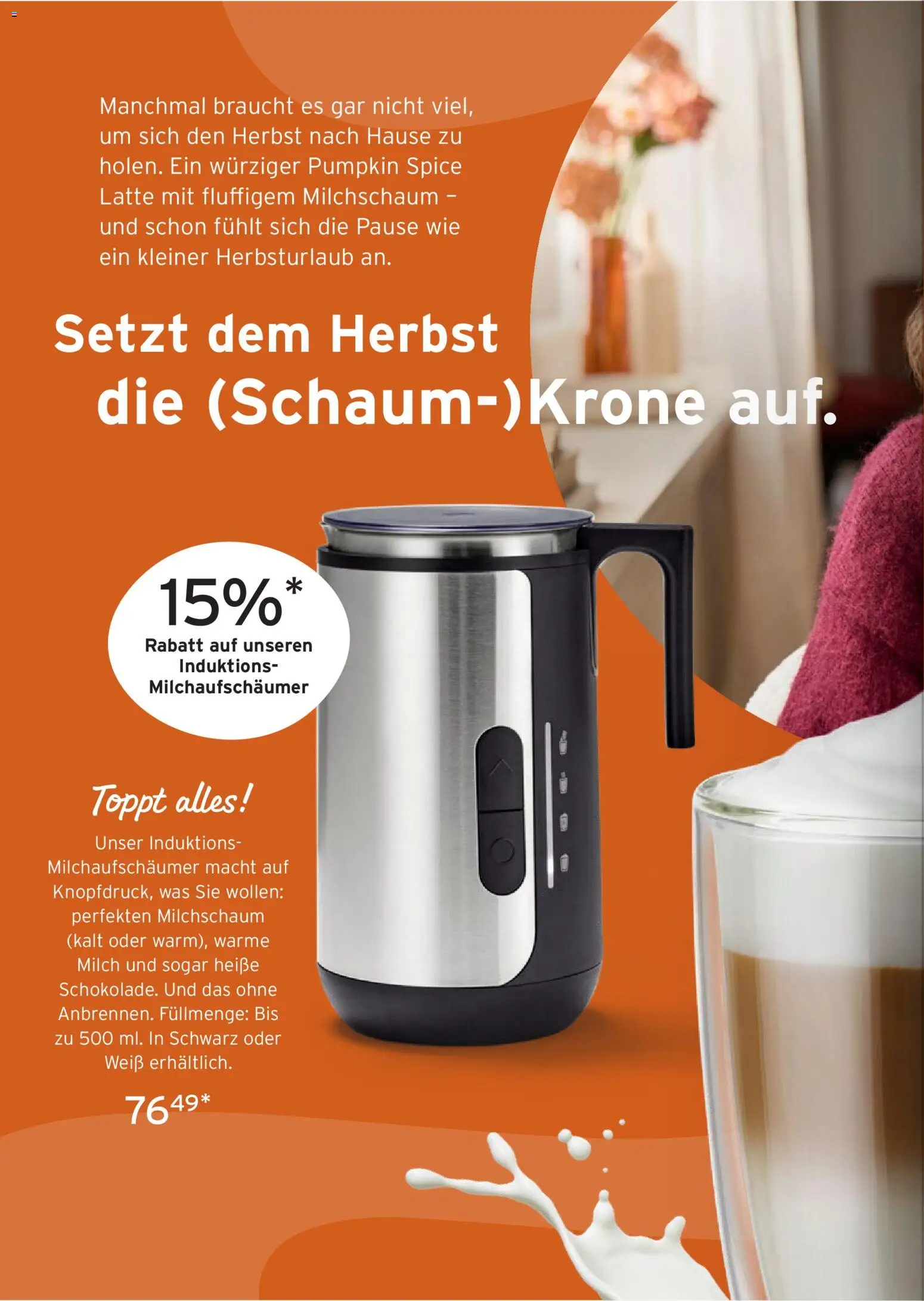 Vorschau von dem Prospekt des Geschäftes Tchibo, gültig ab dem 28.10.2026 - Milch