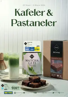 Metro Metro - Kafeler & Pastaneler Kataloğu 29.04.2026 - Broşürünün önizlemesi