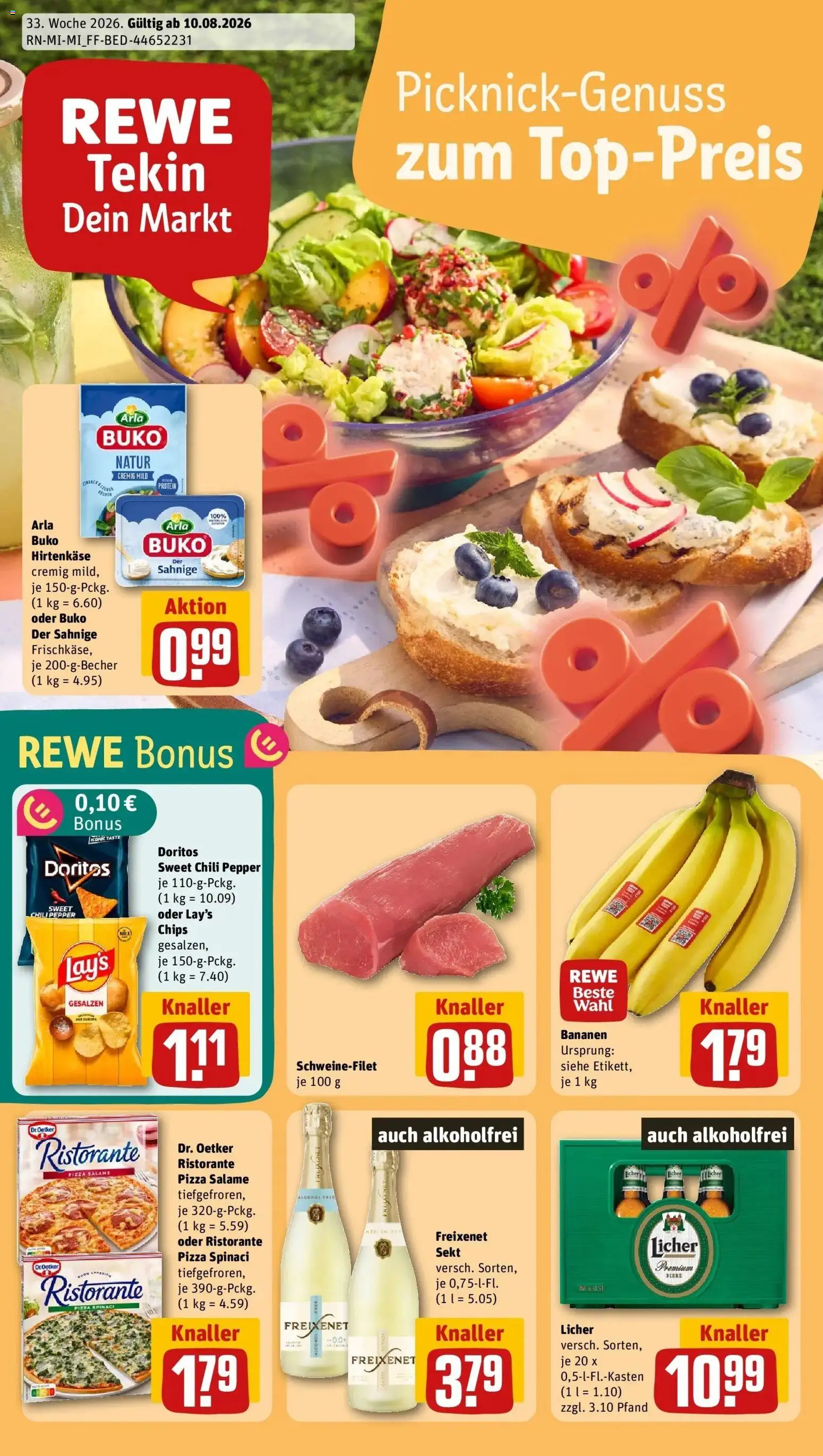 Vorschau von dem Prospekt des Geschäftes Rewe, gültig ab dem 10.08.2026