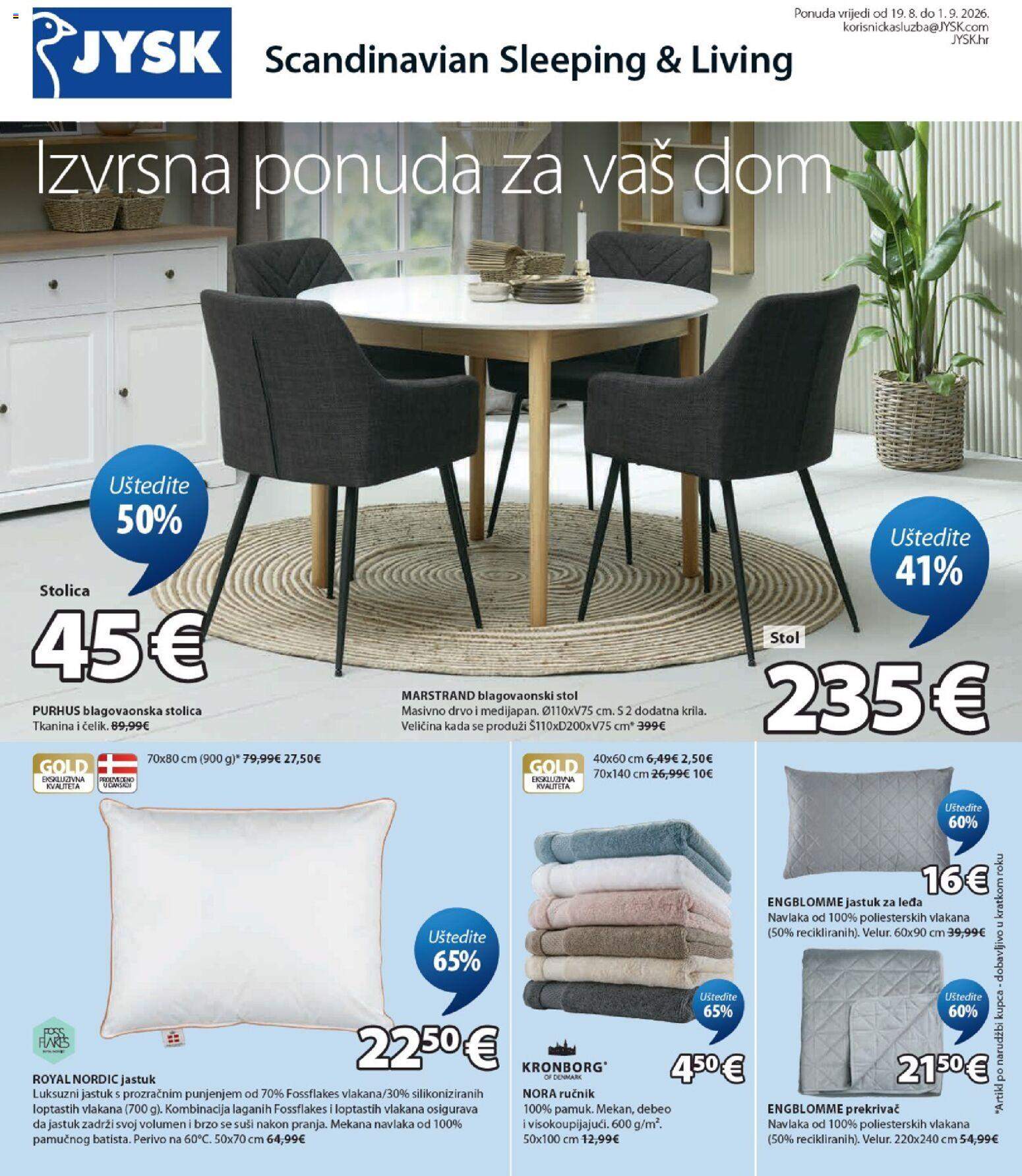 Novi Jysk katalog od 19.08.