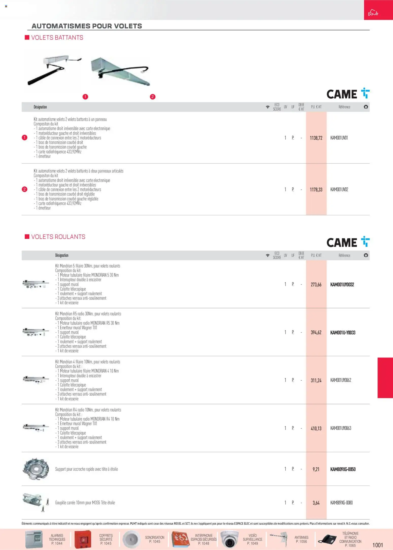 Prévisualisation de Brochure sécurité, communication du magasin Rexel formulaire valide 18/11/2025 - Vidéo, Radio, Interrupteur, Câble, Support mural