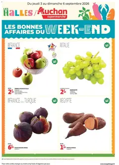 Prévisualisation de Auchan les bons plans du week-end dans votre super du magasin Auchan formulaire valide 03/09/2026