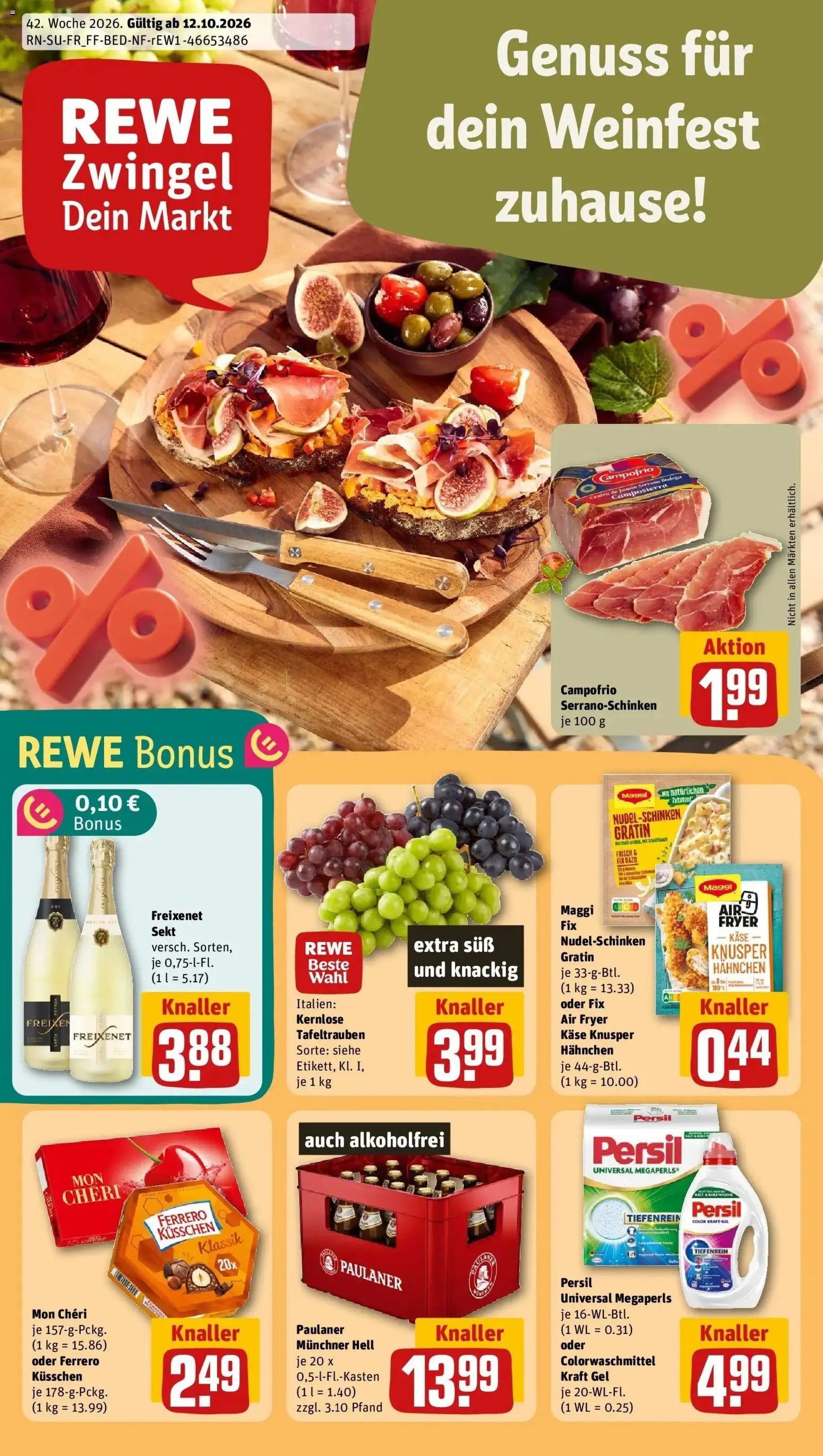 Vorschau von dem Prospekt des Geschäftes Rewe, gültig ab dem 12.10.2026