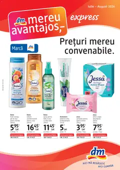 Previzualizarea de cataloage: DM drogeriemarkt DM drogeriemarkt Catalog Express valabil de la 09.07.2026