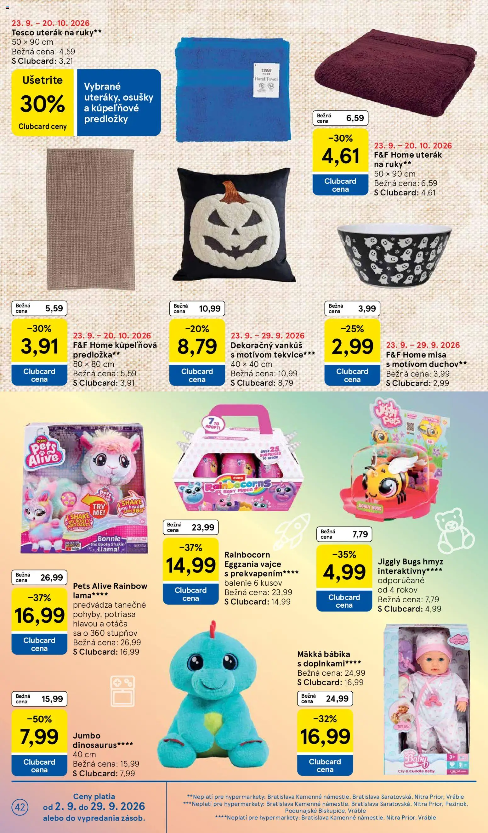 Náhľad Tesco letáku platného od 23.09.2026