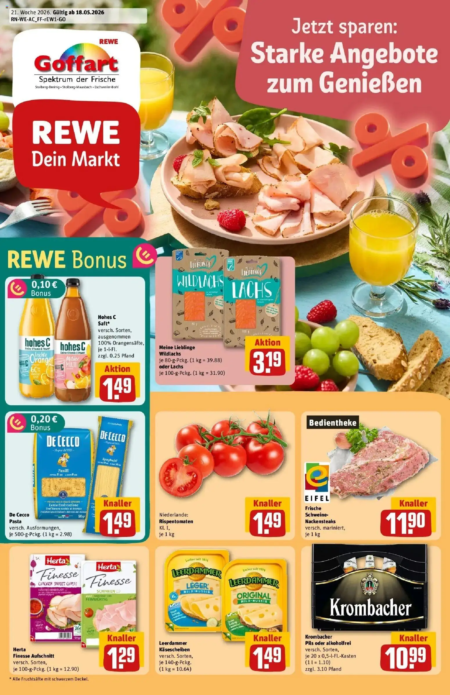 Vorschau von dem Prospekt des Geschäftes Rewe, gültig ab dem 17.05.2026
