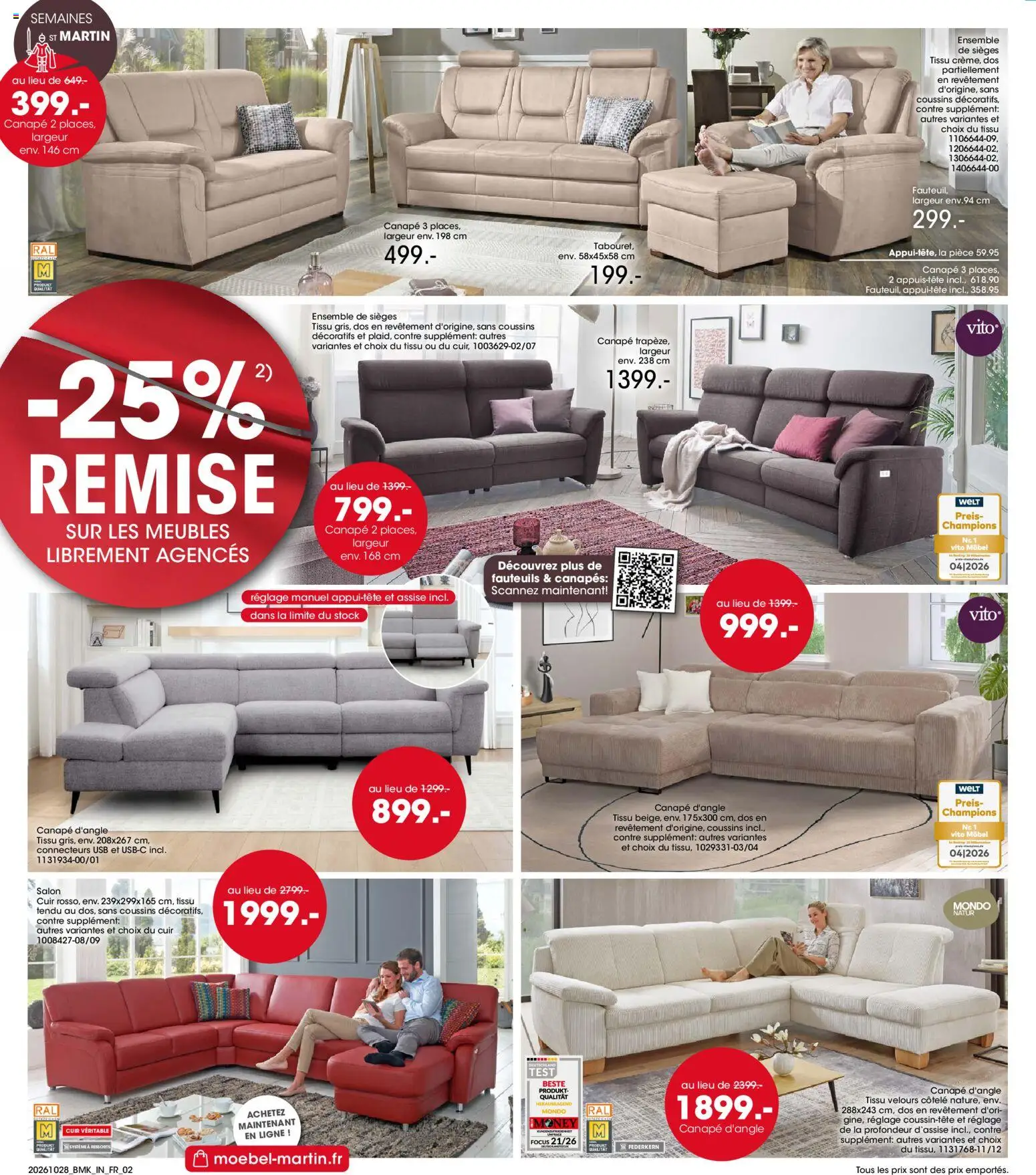 Prévisualisation de Möbel Martin catalogue du magasin Möbel Martin formulaire valide 28/10/2026