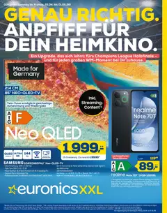 Vorschau von dem Prospekt des Geschäftes Euronics, gültig ab dem 25.04.2026