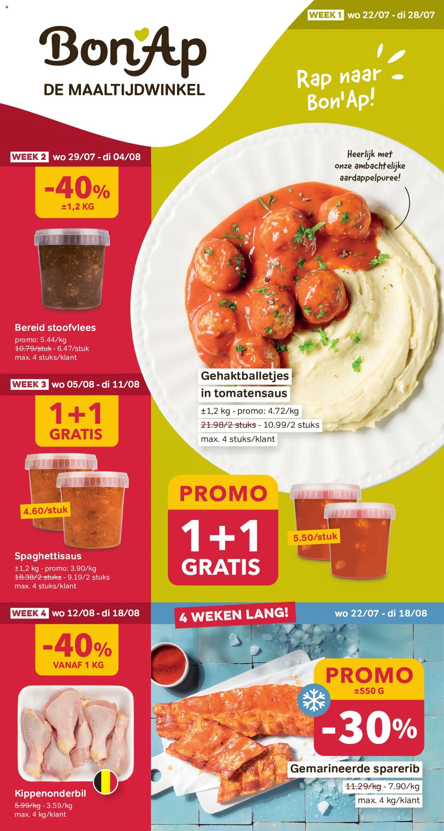 Voorbeeld van Bon Ap Folder/Publicité van winkel Bon Ap geldig vanaf 22/07/2026 - Stoofvlees