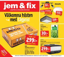 Förhandsgranska reklamblad Aktuella reklamblad Jem & Fix från butik Jem & Fix gäller från 24/08/2026