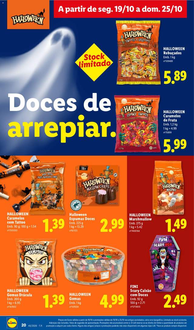 Novo folheto Lidl a partir de 19/10