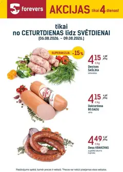 Skatīt Forevers akciju bukletu, derīgs no 06.08.2026.