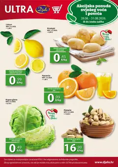 Pregled letka Djelo Katalog trgovine Djelo vrijedi od 28.08.2026