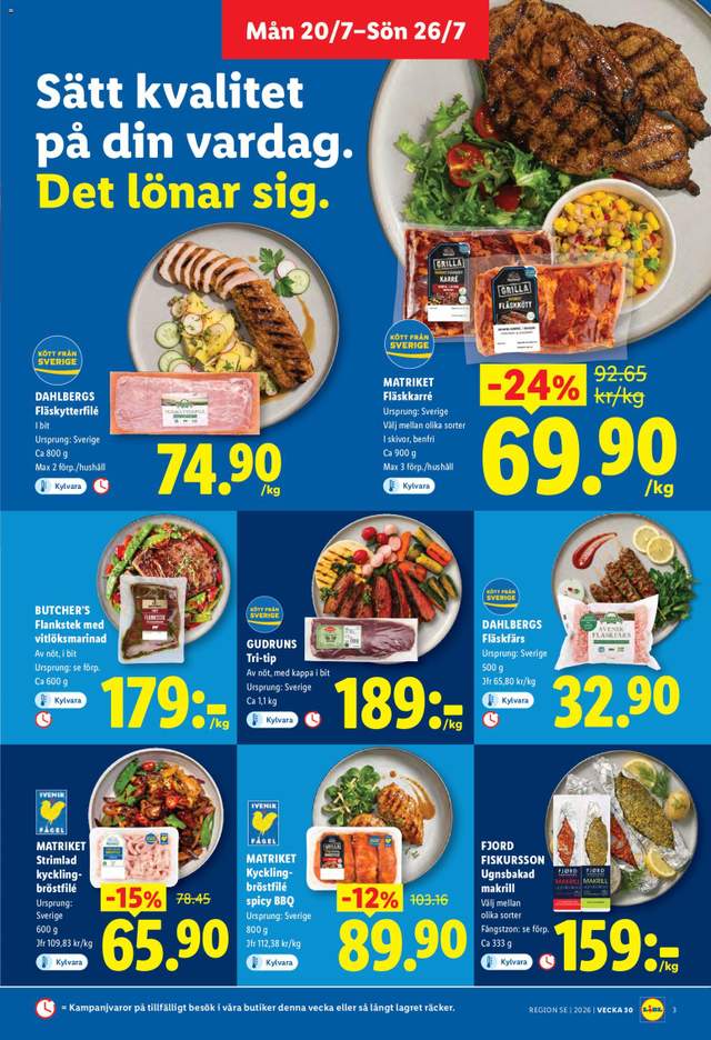 Nytt Lidl reklamblad från 20/07