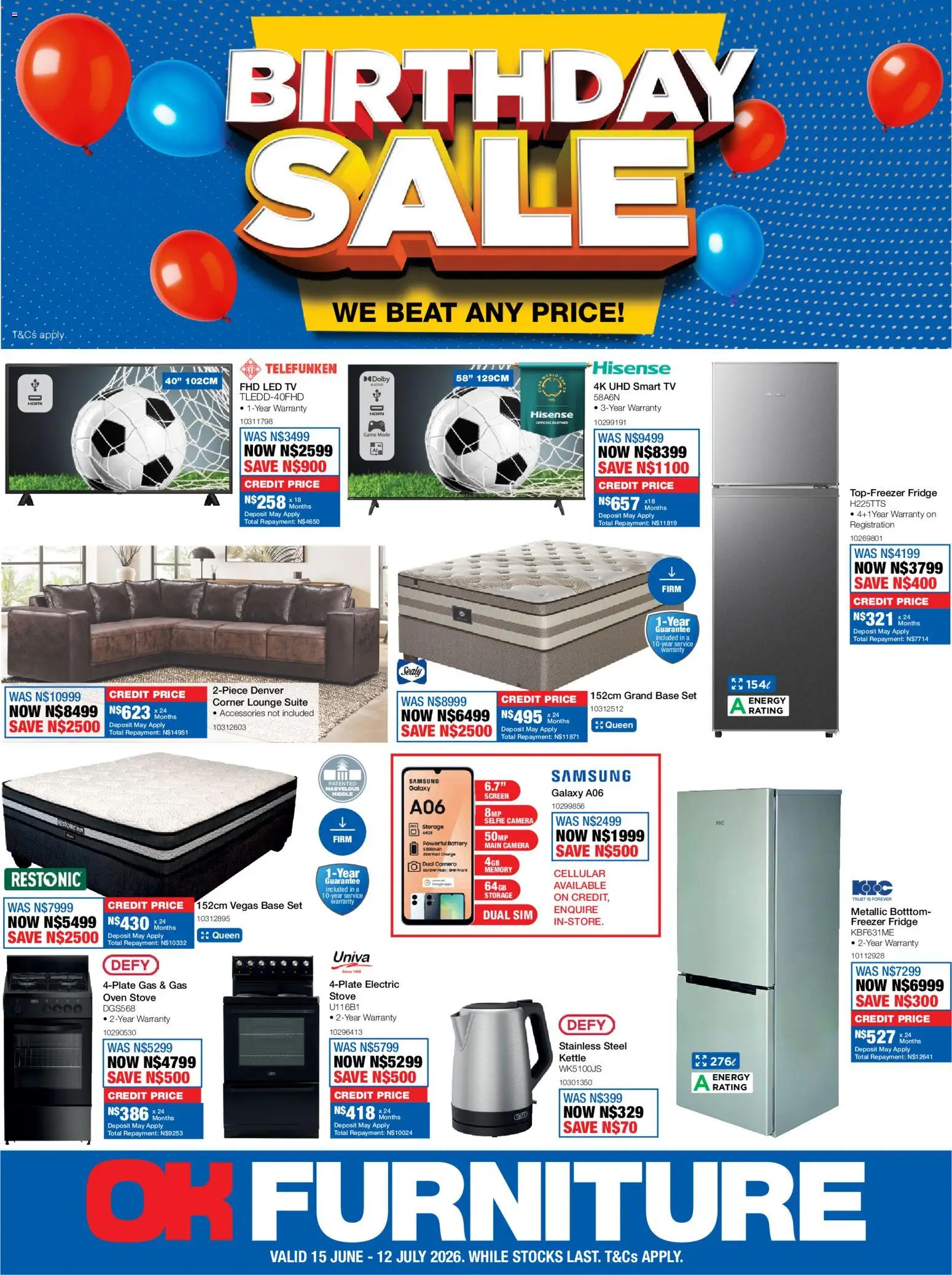 Preview of OK Furniture flyer valid from 15/06/2026