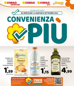 Anteprima dell'opuscolo Conad volantino Convenienza Più Sicilia dal negozio Conad valido da 02/09/2026