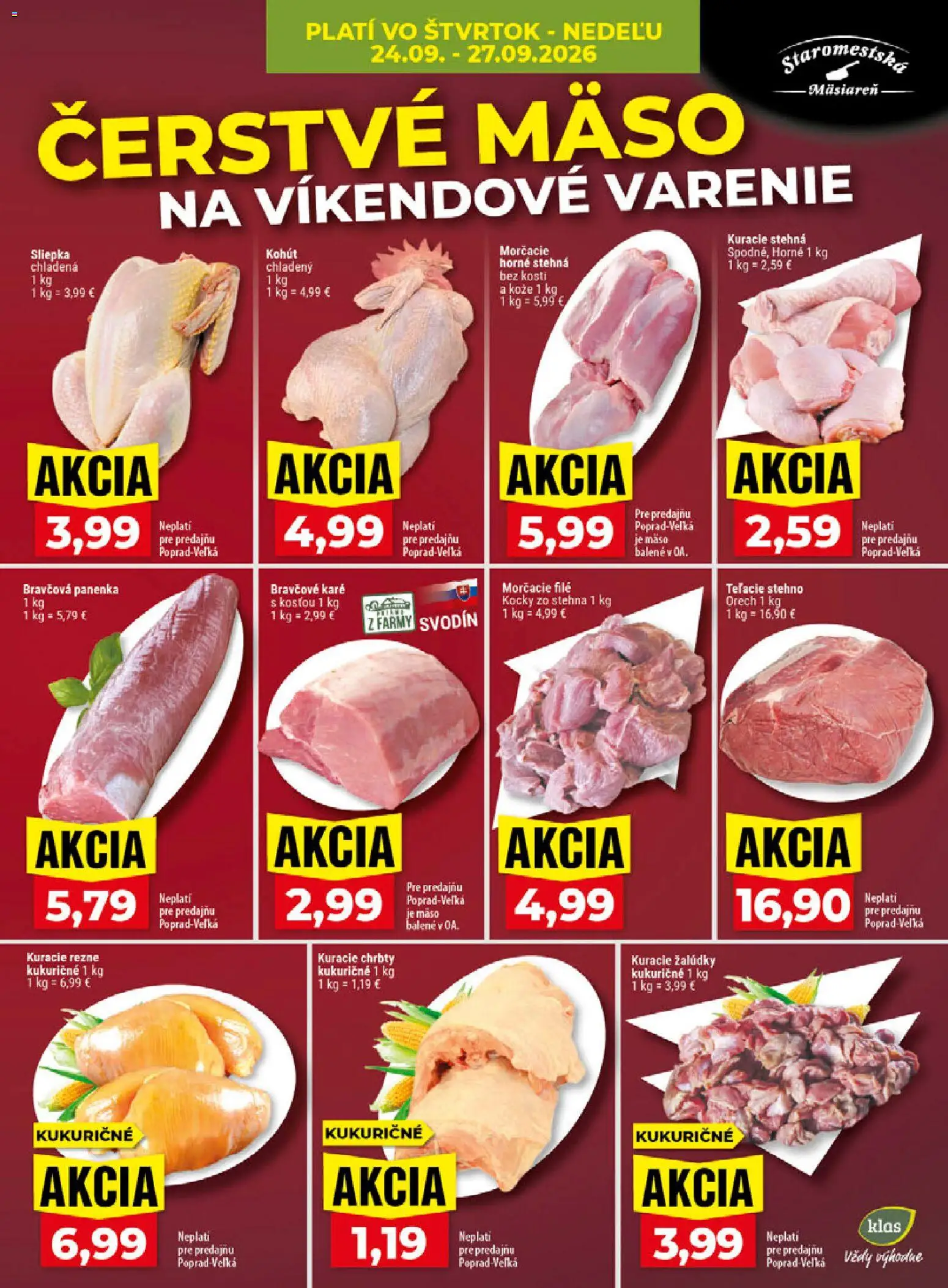 Náhľad Klas letáku platného od 21.09.2026
